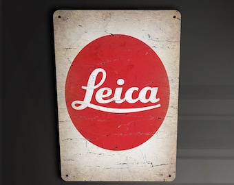 Leica photography camera  - Metal Sign Metal Plaque Wall Art decor Signage
