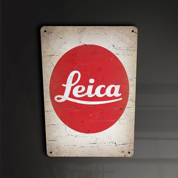 Leica photography camera  - Metal Sign Metal Plaque Wall Art decor Signage