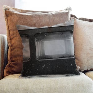 Train Windows Photography - Decorative PIllow Throw Cushion Fabric , Case Cover or with Filling