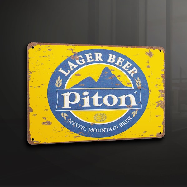Piton St Lucia Beer Drink  - Metal Sign Metal Plaque Wall Art decor Signage