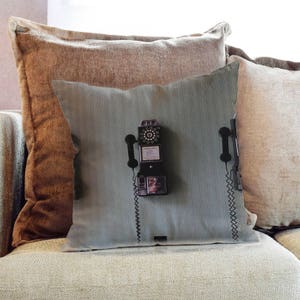 Pay Phone Photography - Decorative PIllow Throw Cushion Fabric , Case Cover or with Filling