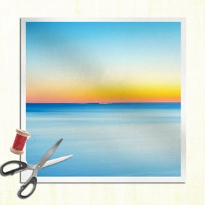 Sea Ocean Water Beach Sun Photography - Panneau de coussin Rembourrage Panneau d’artisanat en coton ou en velours, coudre Quilting