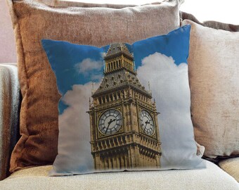 Big Ben Londen gevaldekking van fotografie - decoratieve kussen gooien kussen stof, of met vulling