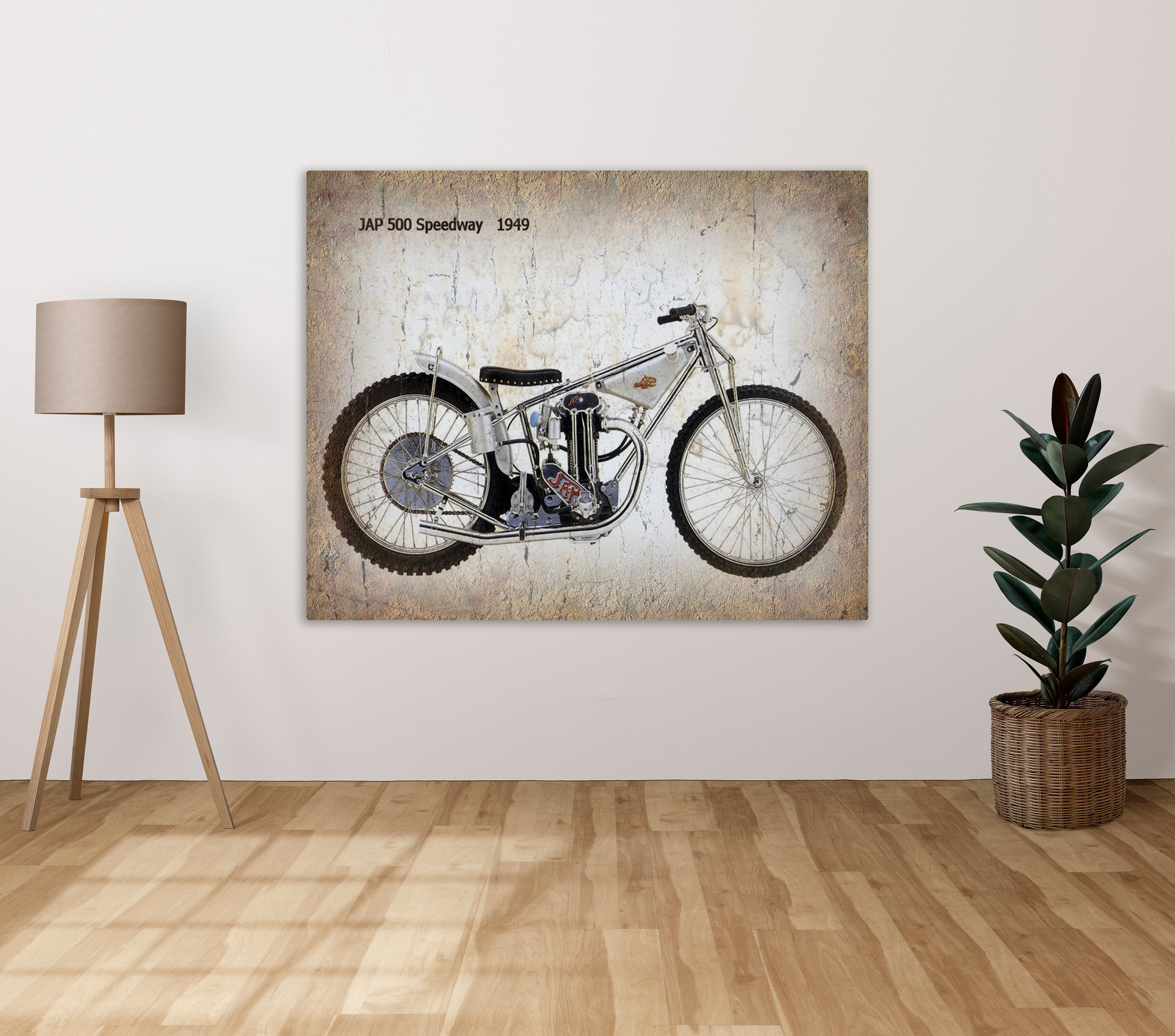 Motorbike Vintage Metal Sign Metal Plaque Wall Art Decor Signage