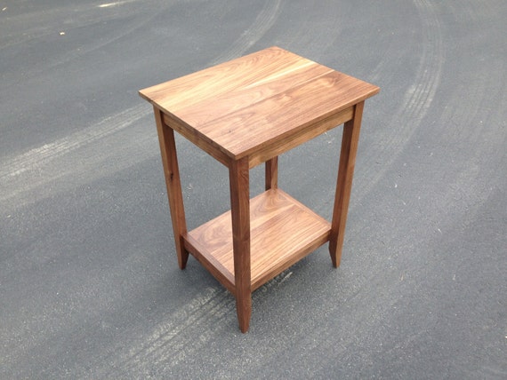 Solid Walnut Side Table 28t X 20w 17d Solid Walnut Side Table 28t X 20w 17d, Solid Walnut End Table