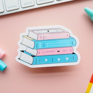 Pegatinas para apilar libros con la bandera del orgullo transgénero / Libros sutiles del orgullo trans / Pegatinas del orgullo LGBTQIA / Amante de los libros queer / Orgullo seguro para el armario