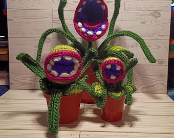 Handmade Crochet Audrey II – Little Shop of Horrors-Inspired Plant Decor