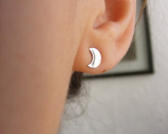 Silver Moon Handmade Earrings