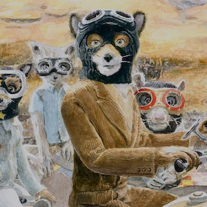Fantastic Mr. Fox motorbike scene good luck out there