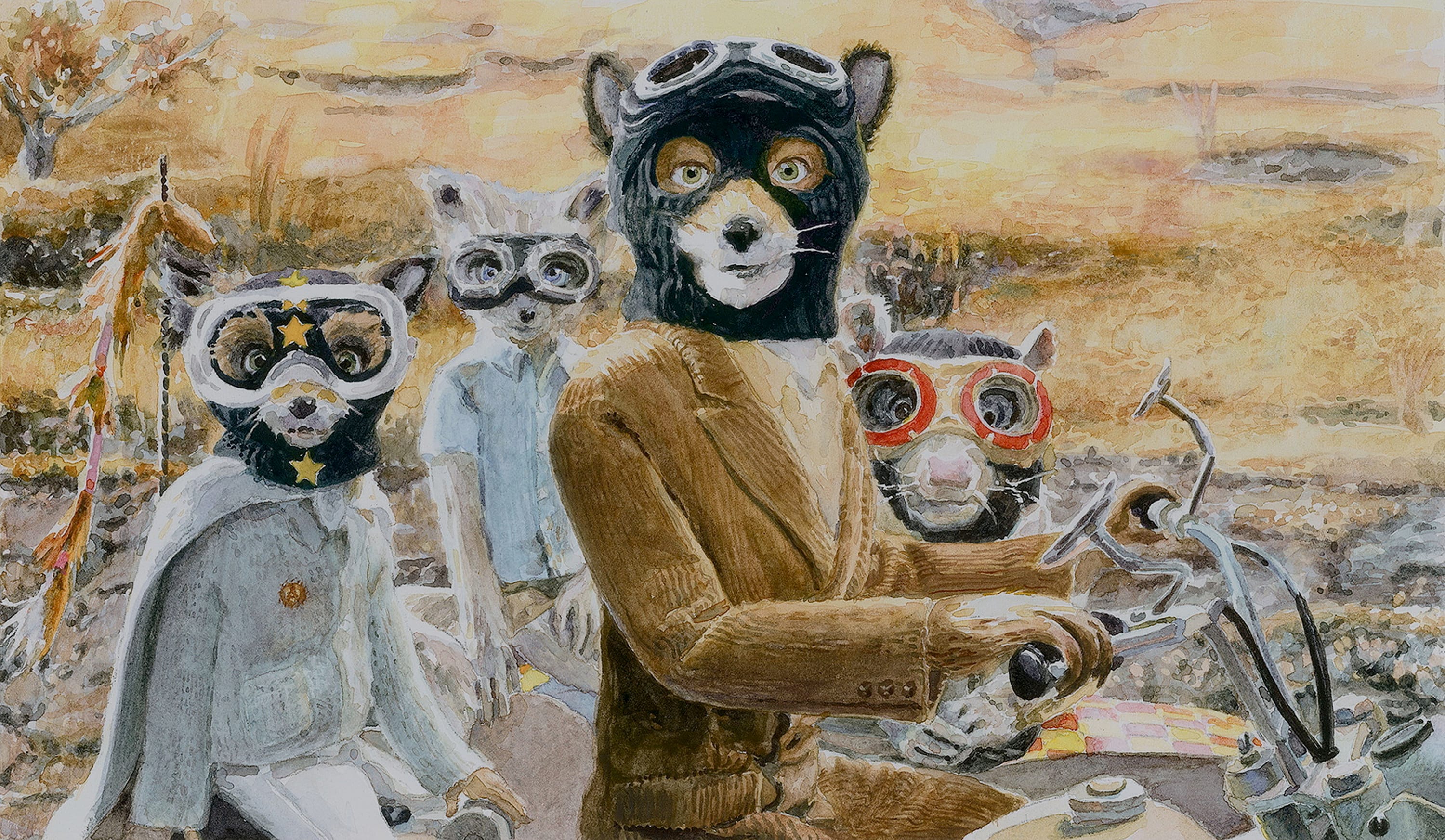 Fantastic Mr. Fox Motorbike Scene Good Luck Out There - Etsy