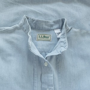 LL Bean Blue Chambray Cotton Dress Vintage 80s Medium - Etsy