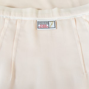 Todd Oldham Chiffon Peach Wrap Skirt, Vintage 90s, Size 4 image 8