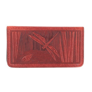 Wholesale Retail wholesale classic vintage hand painting carving dragonfly  RFID ladies purse and genuine leather wallet for women From m.