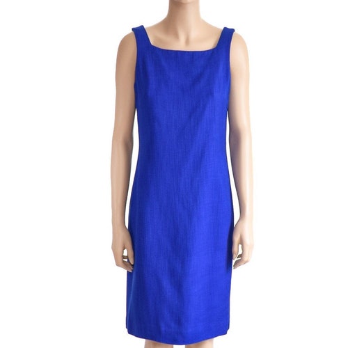 Talbots Cobalt Blue Sheath Dress, Vintage 90s, Size shops 4
