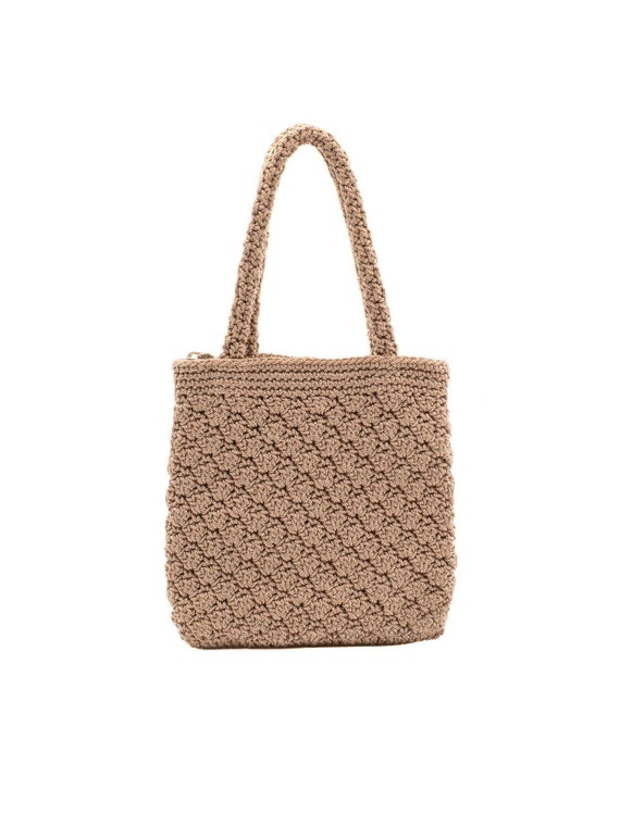 Island Harry Haslett Beige Floral Crochet Bag, Vi… - image 1