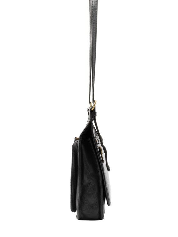 Fossil 1954 Black Leather Crossbody Bag, Vintage … - image 7