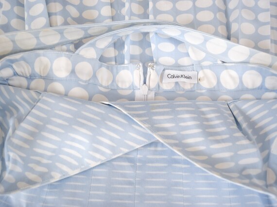 Calvin Klein Light Blue Polka Dot Dress, Vintage 90s, Size 4 - Etsy