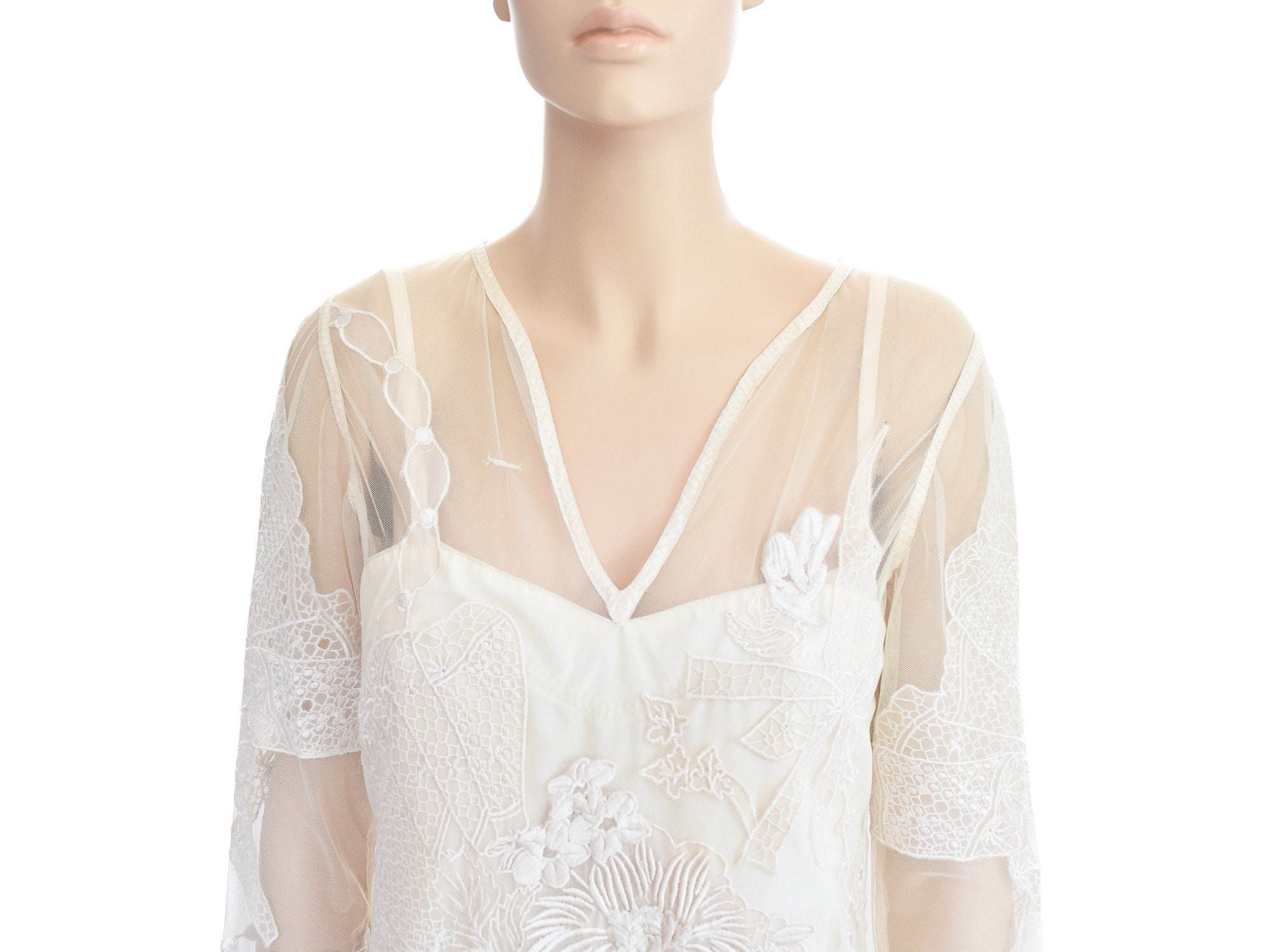 Yoana Baraschi Cream Silk Floral Dress, Vintage 90s, Size 2 - Etsy Yoana Baraschi Cream Silk Floral Dress, Vintage 90s, Size 2 - Etsy