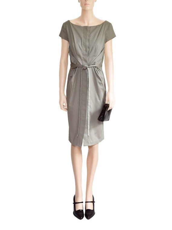 Calvin Klein Olive Green Sateen Cotton Dress, Vintage 90s, Size M - Etsy Calvin Klein Olive Green Sateen Cotton Dress, Vintage 90s, Size M - Etsy