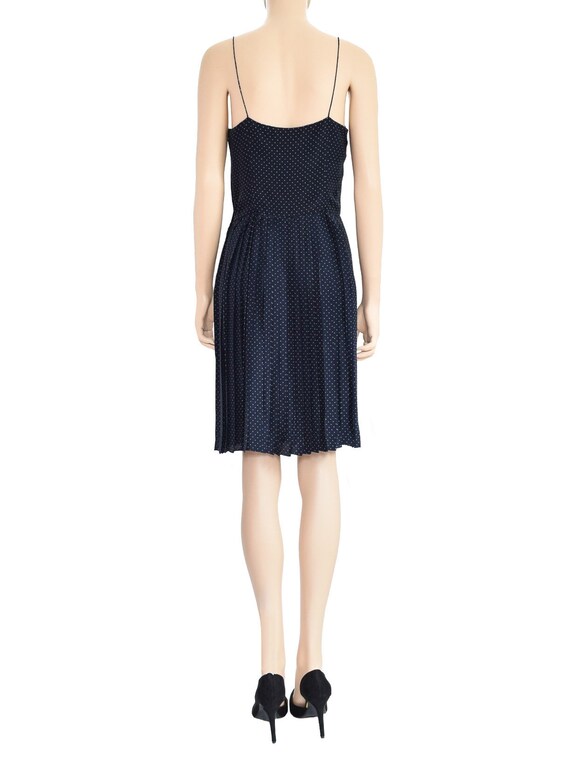 calvin klein blue polka dot dress Lila Ribbed Modal Lace-Trim Mini Dress in Bluebell main image 0