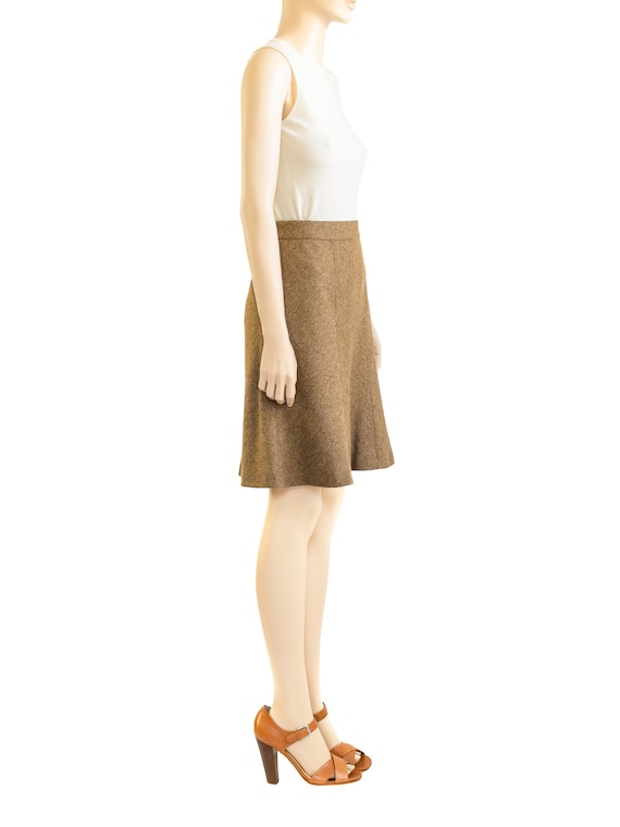 Brooks Brothers Brown Herringbone Skirt, Vintage … - image 5