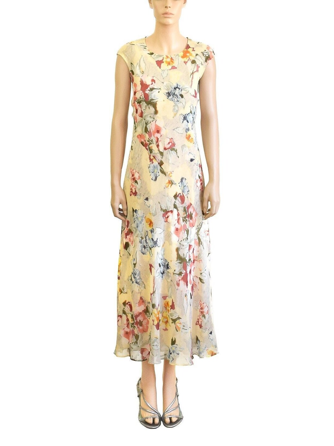 ann taylor yellow halter dress Yellow Coast Halter Pleated Asymmetric Hem Midi Dress