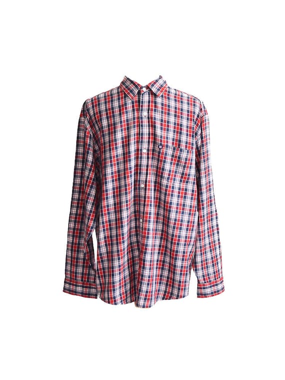 Ralph Lauren Polo Red Plaid Shirt, Vintage 90s, Size … - Gem