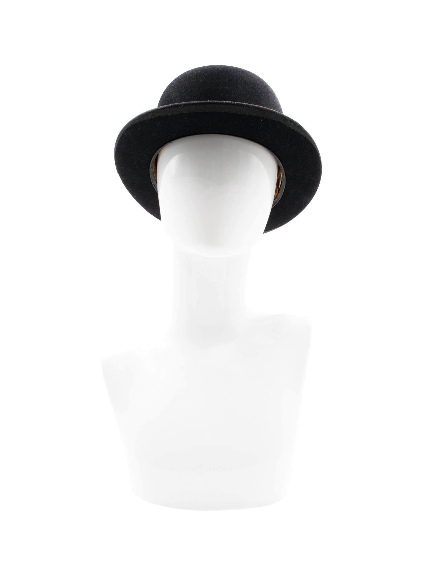 H Warren Newton Abbot Black Bowler Vintage 30s Size Small Etsy