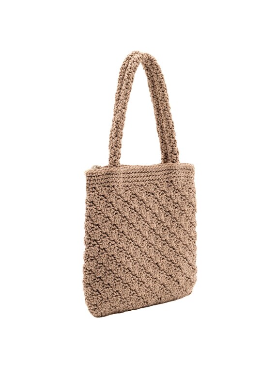 Island Harry Haslett Beige Floral Crochet Bag, Vi… - image 4