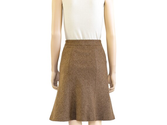 Brooks Brothers Brown Herringbone Skirt, Vintage … - image 7