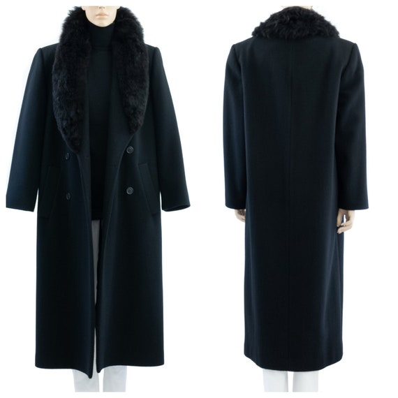 Bromley Collection Black Wool Coat, Vintage 80s, Size 8 - Etsy