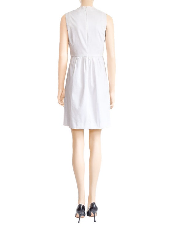 Banana Republic Black Button White Dress, Vintage… - image 2