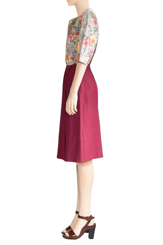 Calvin Klein Pink Linen Wrap Skirt, Vintage 80s, … - image 3