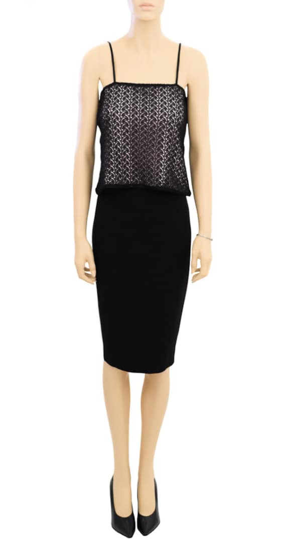 Vintage Tops, Jill Anderson Black Lace Camisole, W