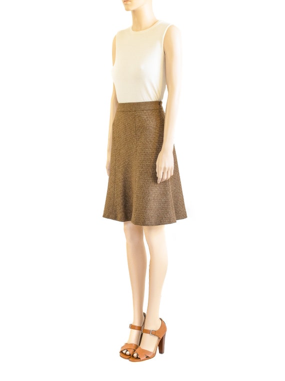 Brooks Brothers Brown Herringbone Skirt, Vintage … - image 4