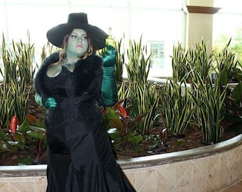 Once Upon A Time Zelena Wicked Witch Inspired Black Gown Costume