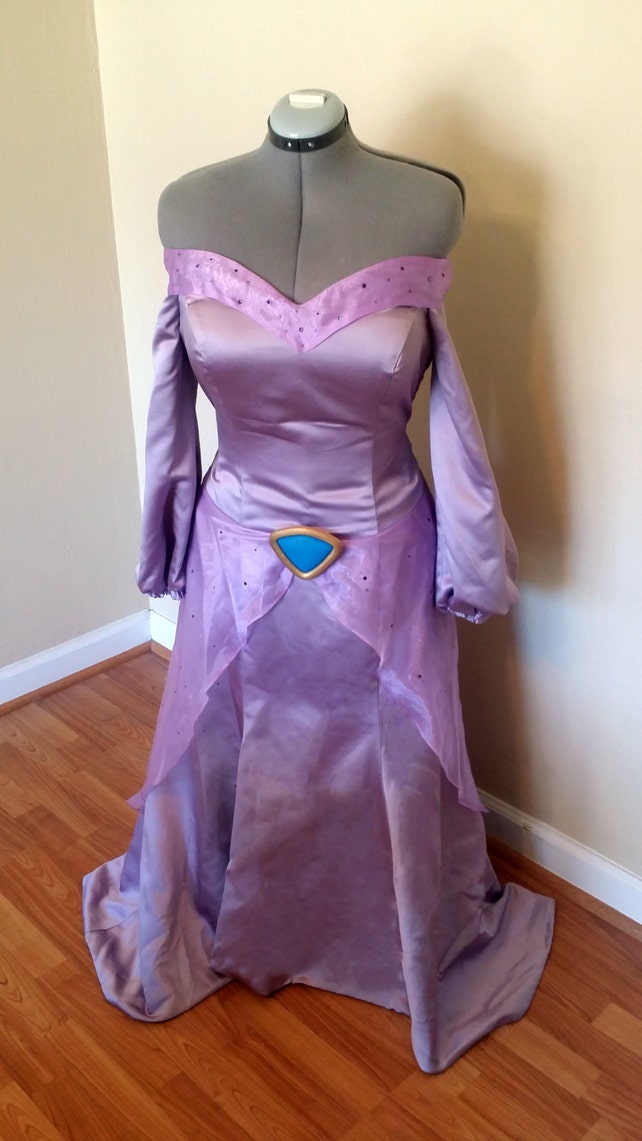 Jasmine Purple Disney Custom Made Cosplay Costume Gown Etsy