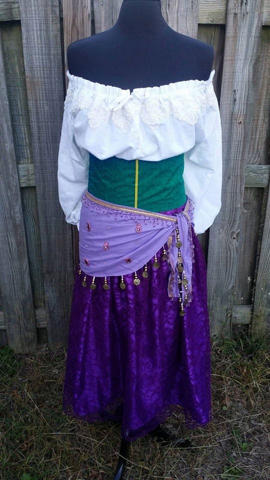 Esmeralda Gypsy Adult Costume Cosplay - Etsy