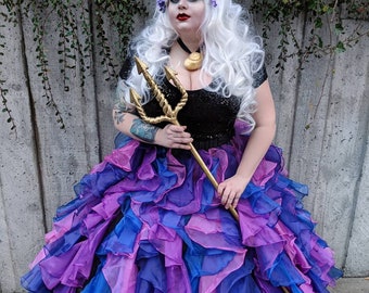 Disney Ursula Villains Inspired Designer Collection Doll Custom Made Cosplay Costume Gown