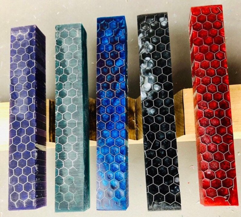 Aluminum and Coloured Resin Pen Blanks Etsy