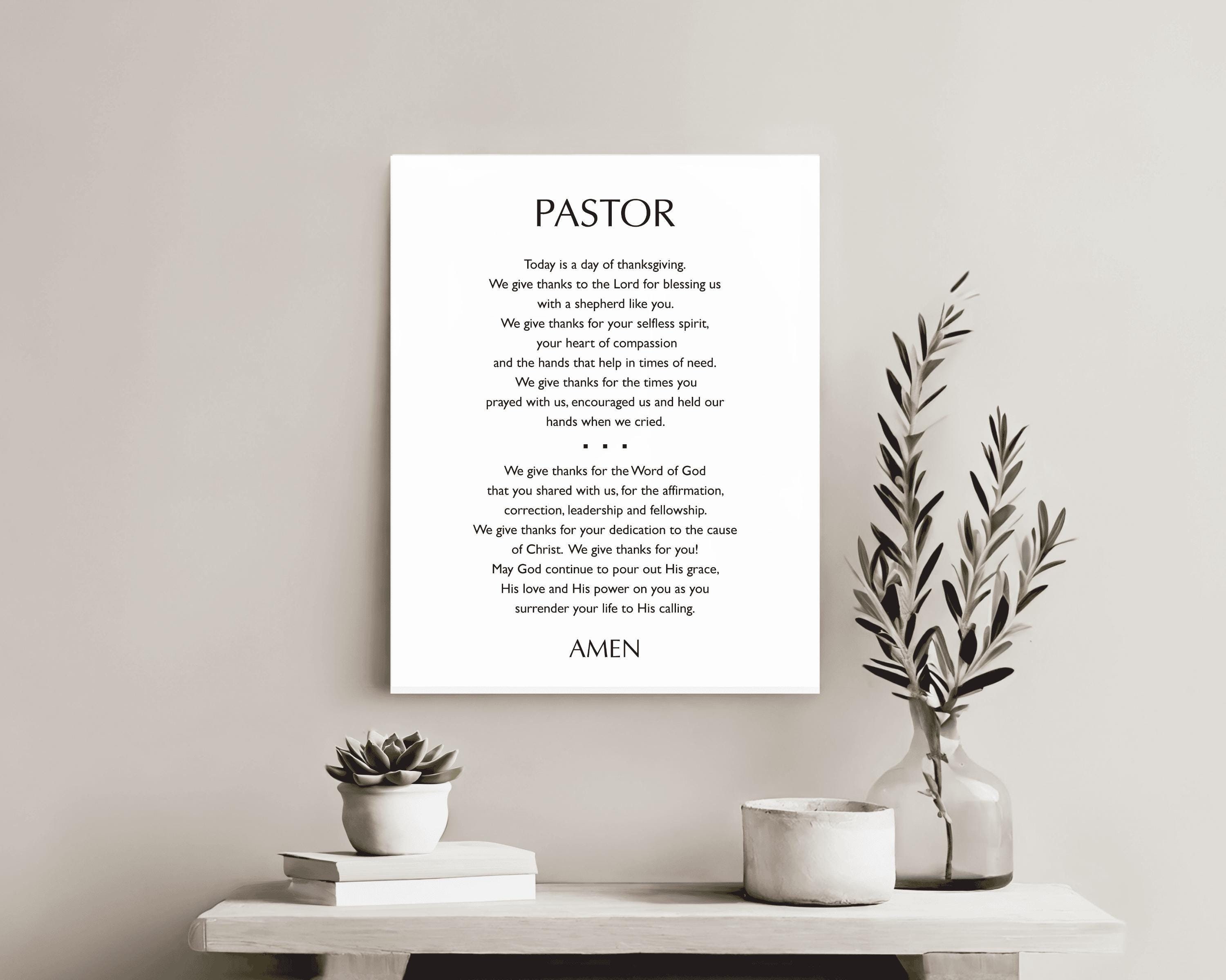 Pastor Appreciation Print, Poster, Wall Art, Tribute, Home Decor, PDF, Digital Download, Printable, Christian Gift, Christian Art, Faith Art - Etsy