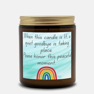 Euthanasia in progress candle – Vet Clinic Candle Amber Jar 9oz