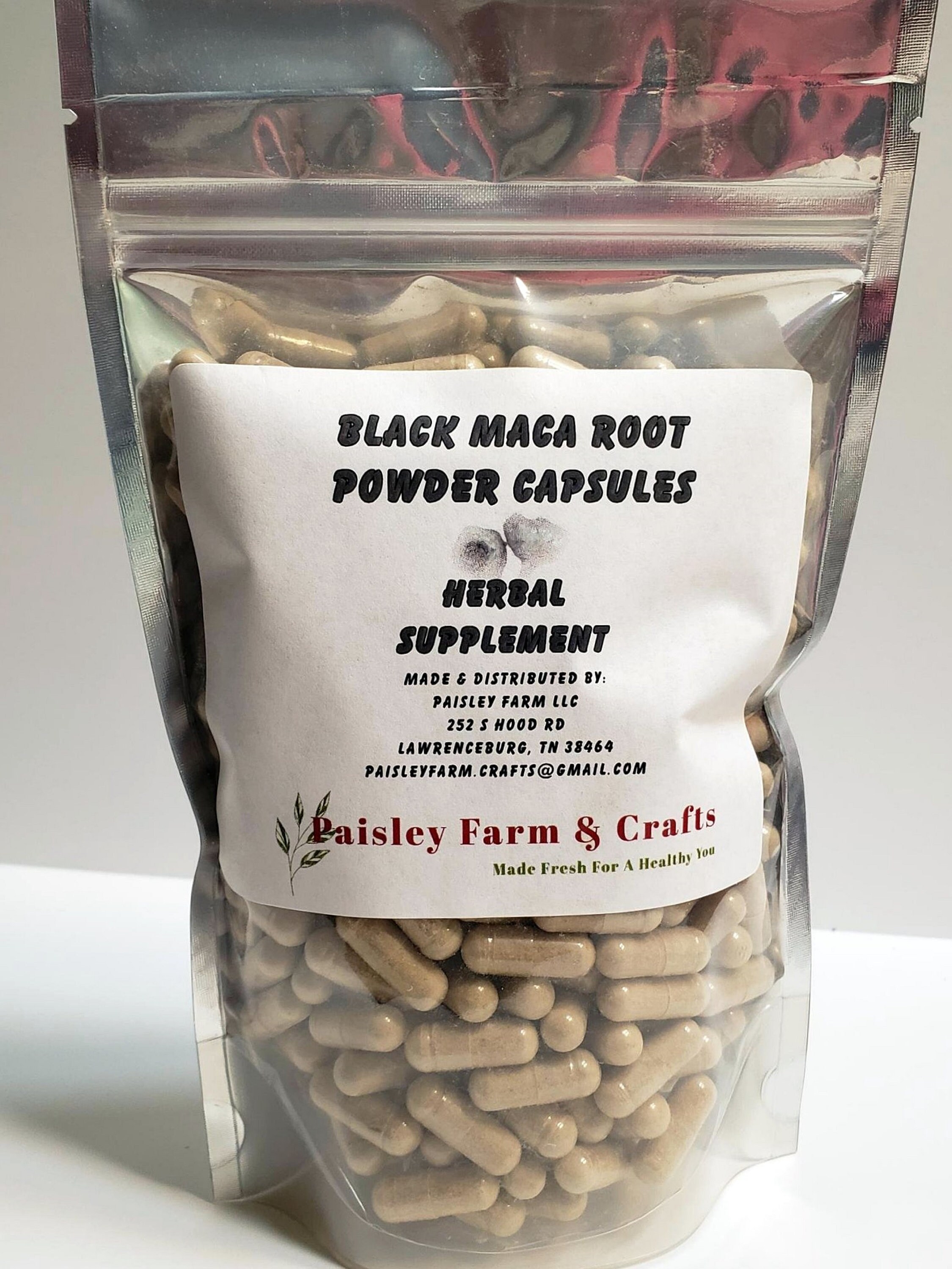 Black Maca Powder Capsules 300 Pack Made Fresh On Demand Etsy