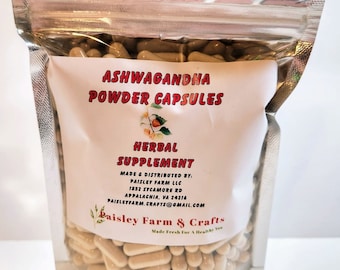 Ashwagandha Capsules - Made Fresh On Demand!