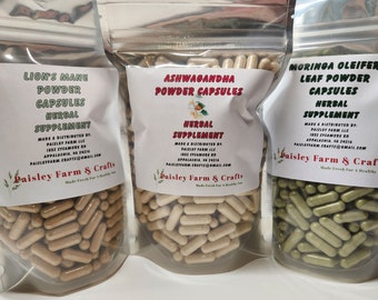 Triple Value Pk - Ashwagandha, Moringa Leaf and Lions Mane [Fruiting Body] 300 Each