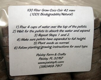 Coco Coir Seed Starter Pellets/Grow Media 42 mm Value Packs