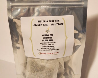 Mullein Leaf Tea Bags - All Natural Wildcrafted