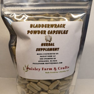 Bladderwrack Capsules 300 Ct - Made Fresh On Demand!