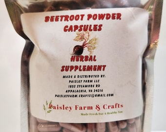 Beetroot Powder Capsules - Made Fresh On Demand!