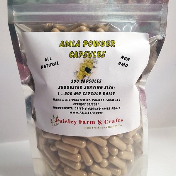 Amla Capsules - Made Fresh On Demand!